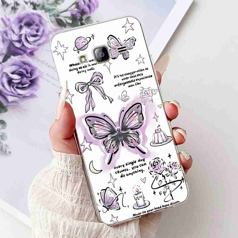 For Samsung Galaxy J5 Case Luxury Painted Cover Soft Slim Phone Case For Samsung J 5 J5 J500Y J500M 2015 Back Cover