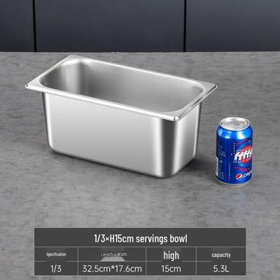 Xihe Stainless Steel 1/3 Deep GN Pan