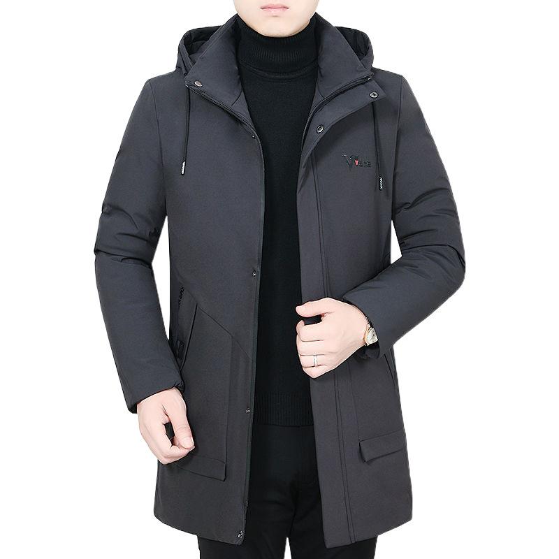 Middle-aged and Elderly Men's Cotton-padded Jackets New Winter Thickened and Warm Mid-length Casual Cotton-padded Jackets for Dad