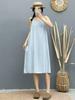 2026 Slimming Solid Color Spaghetti Strap Summer Dress