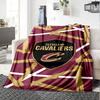 Cleveland Cavaliers Print Flannel Blanket High Quality Warm Comfortable Cover for All Seasons Perfect for Gifts Home Decor