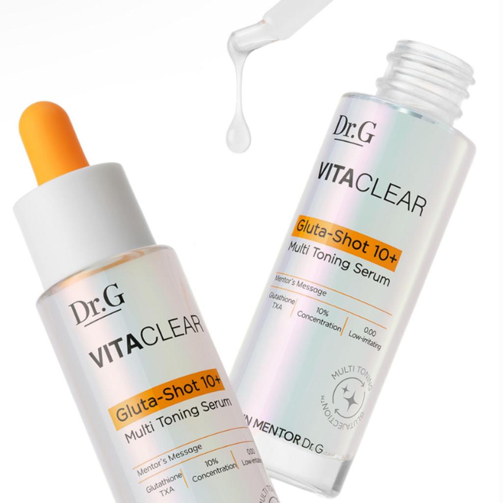 Dr.G Vita Clear Gluta Shot 10+ Dark Spot Serum Niacinamide Glutathione Brightening Care 30ml