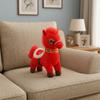 Chinese Style Cartoon Steed Doll Fluffy Zodiac Pony Figurine Funny Plush Horse Doll  Birthday Gift