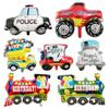 Cartoon Car Aluminum Balloon for Kids' Birthday Party & Venue Decoration