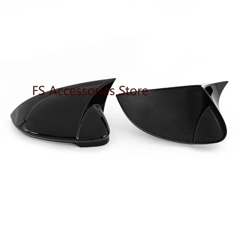 For Volkswagen Golf MK8 VIII 8 Pair Side Mirror Covers Caps 2020 2026 2026 For VW Glossy black wing Rearview With Lane Assist