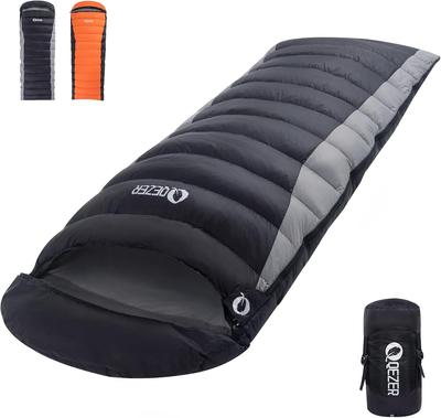 QEZER Sleeping Bag, Sleeping Bag, For Summer, Envelope Type Sleeper, Lightweight Luxury Down Sleeper, Filled with 300g To 1200g Down, 400T Water