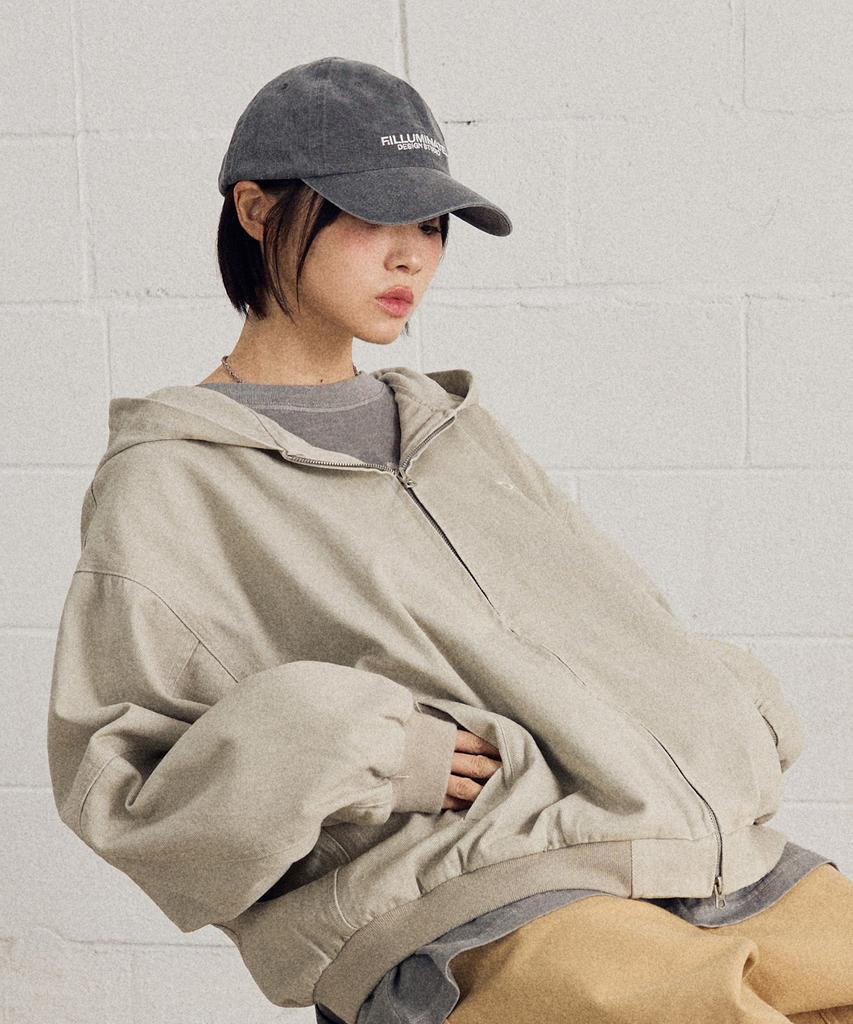 Filluminate Washed Active Hooded Jacket - Grey