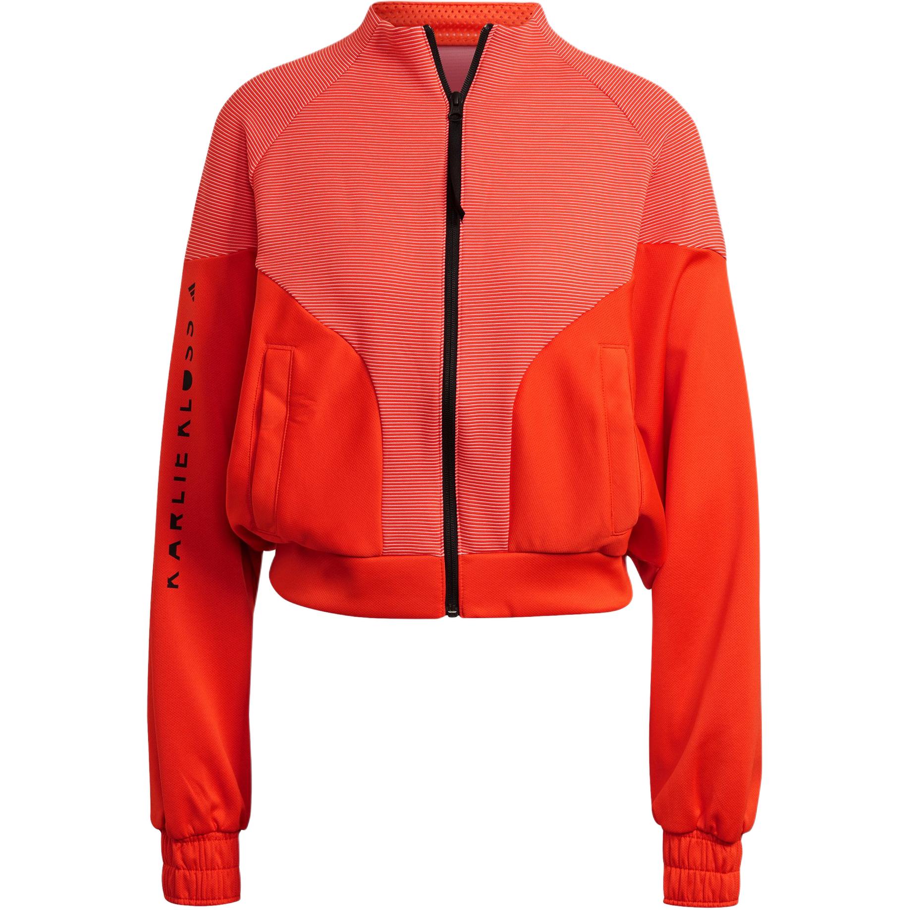 adidas Women s Cover Up Jacket Orange Yellow Black Women GH8222 XS