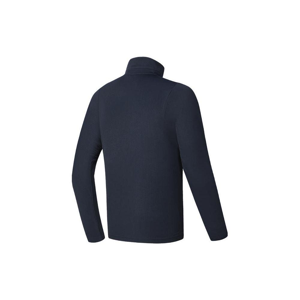 FILA Golf Series Solid Color Elite Long Sleeve Polo Shirt Men tops Legendary-Blue A11M415205F-NV