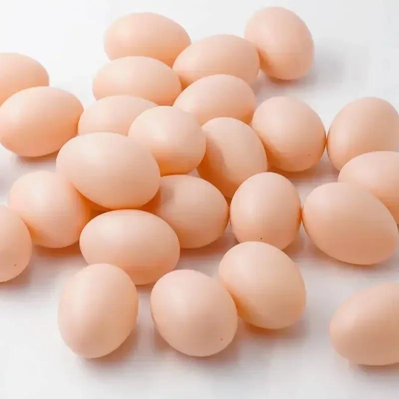 1/5/10 Pezzi Uova di Plastica Simulate Artigianato Pittura Fai da Te Festa di Pasqua Decorazione per la Casa Uova per Nido di Fattoria Giocattolo Educativo per Bambini Regali