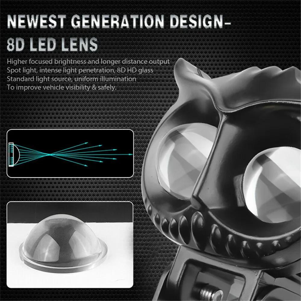 1pc Owl LED Pod Work Light 24V 12V Led Light For Car Accessories Yellow Spotlights Motorcycle Truck Offroad Driving Boat