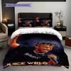 Juice Wrlds Neon Legacy Three-piece set (1 * duvet cover + 2 * pillowcase, without core) 2D Flat Bedding set Christmas birthday gift