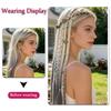 Estensioni Capelli Trecce a Coda di Pesce Intrecciate Stile Bohemien - Parrucca con Clip BB Treccine Box Donna