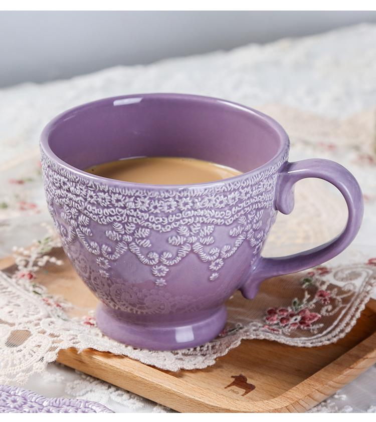Nordic Style Purple Ceramic Tableware Set: Retro French Bowls, Plates & Dishes - Perfect Housewarming Gift