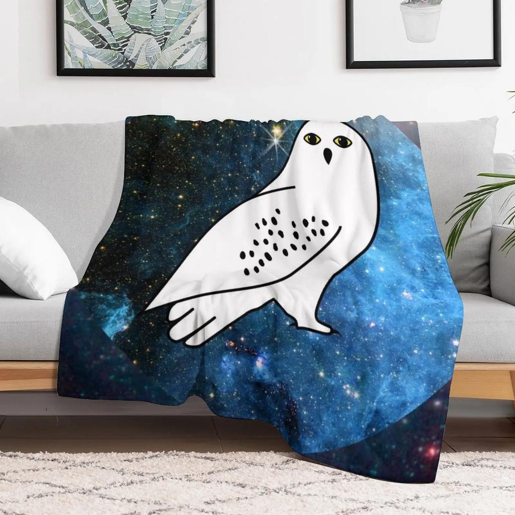 White owl Throw Blanket All Weather Soft Throw Blanket for Sofa