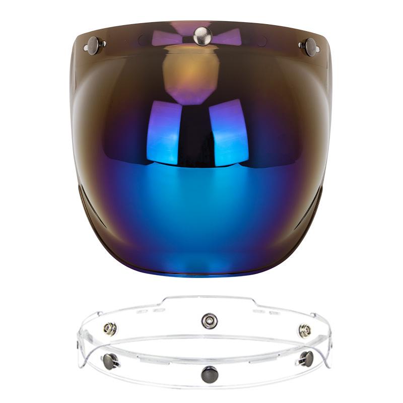 Popular Retro Motorcycle Helmet with Bubble Visor and Frame