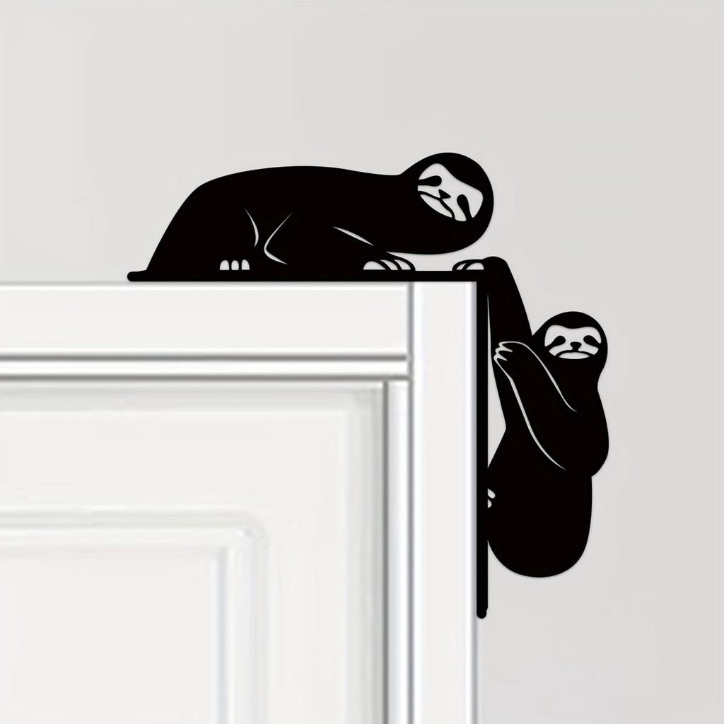 

1 шт., креативные силуэтные декоративные наклейки на стену, украшение для угла двери, украшение для угла дверной рамы