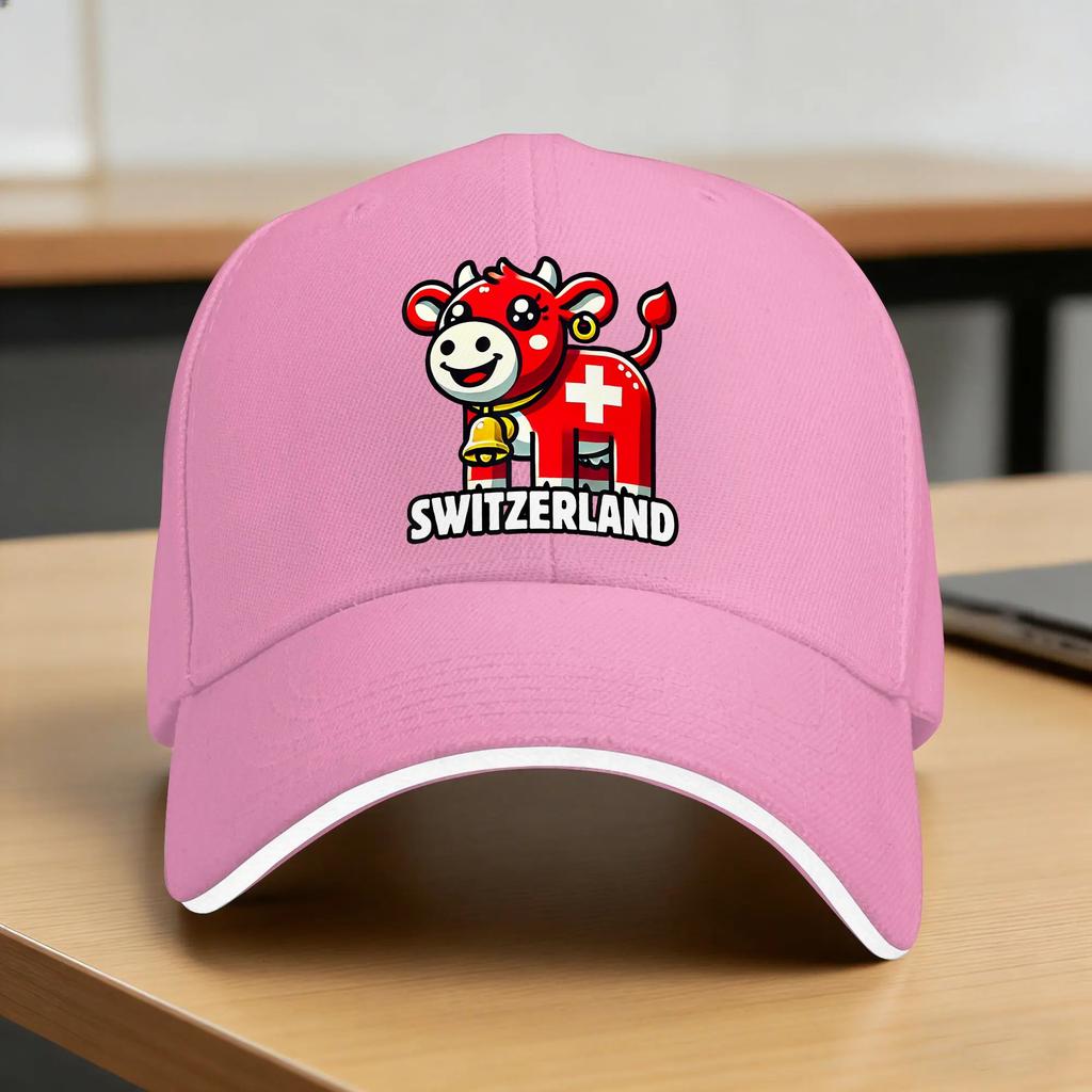 Switzerland Swiss Flag  Casual Baseball Cap Summer  Trucker Hat Adjustable Kpop Rock Cap Unisex Unisex yk Retro Baseball Caps