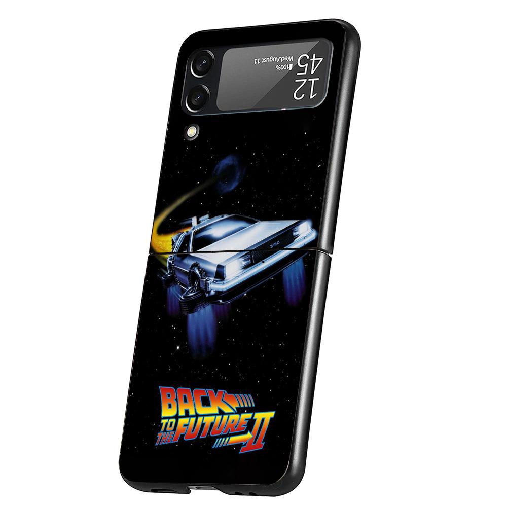 Back To The Future TV Cover Phone Case For Samsung Galaxy Z Flip 7 6 5 4 3 5G Flip7 Flip6 Flip5 Flip4 Flip3 Black Fundas Shell G