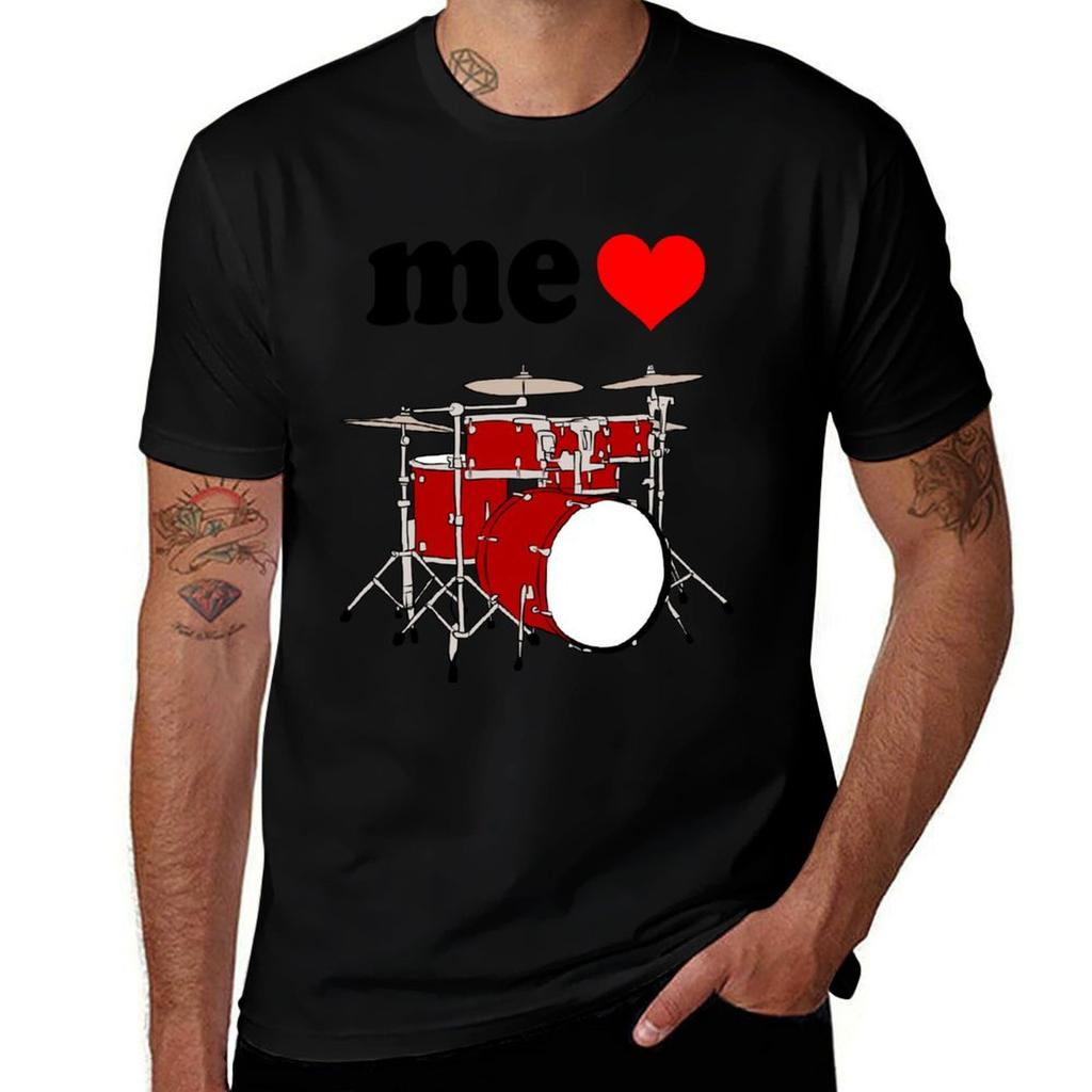 Drums T T-Shirt Shirts Cotton Dark Me Funny Shirts Quality Love T High Humor