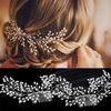 Luxury Vintage Bride Hair Accessories Handmade Pearl Wedding Jewelry Comb
