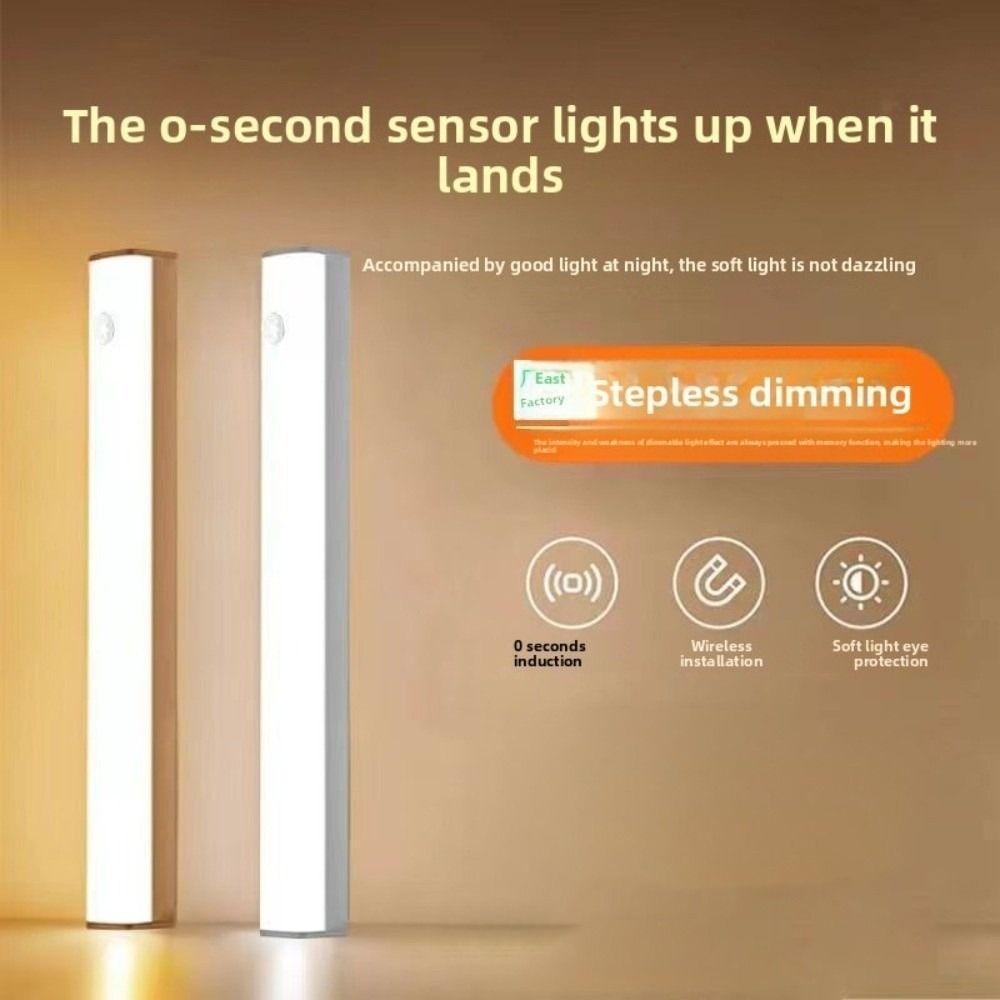 Intelligent Human Body Induction Light Strip USB Charging Bedroom Lighting Tool Magnetic Wardrobe Light Automatic Sensing