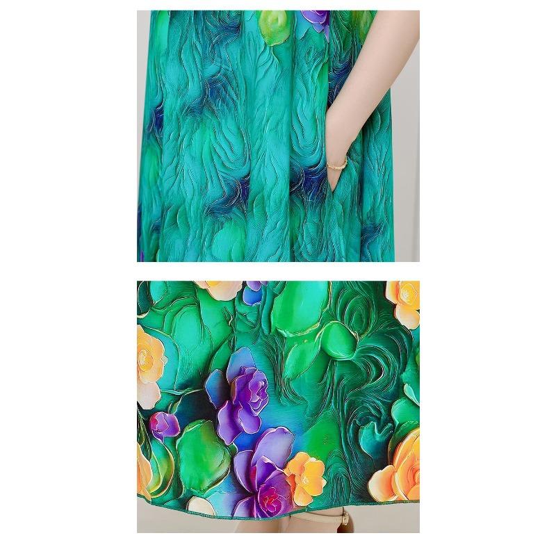 Plus Size Sleeveless Boho Dress Ethnic Summer Beach Maxi Long Dress Vacation Fashion