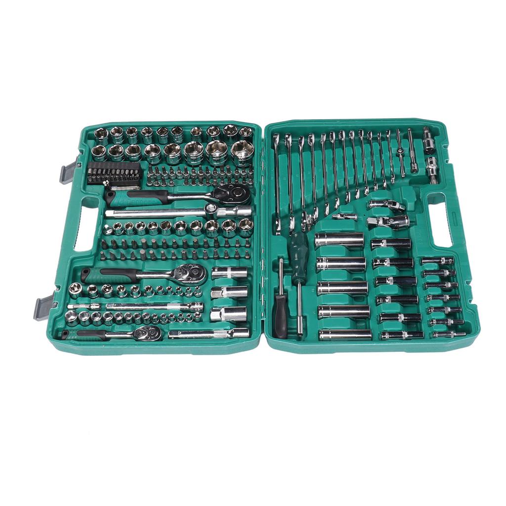 216Pcs Socket Wrench Set Metric 24 Teeth Mechanic Car Repair Automotive Tool Kit