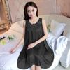 Women's Sexy Lace Summer Camisole Ice Silk Nightdress - Plus Size Loose Fit Home Wear Pajamas