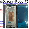 Mittelrahmen Gehäuse für Xiaomi Poco F5 Poco F5 Mittelrahmen Halter Abdeckung mit Linsenrahmen Lautstärketaste Ersatz Reparaturteile