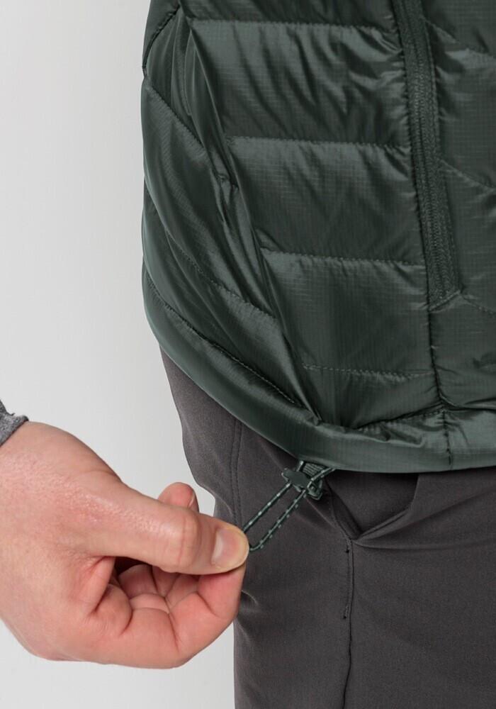 Куртка Jack Wolfskin Passamani Down Vest M черная олива