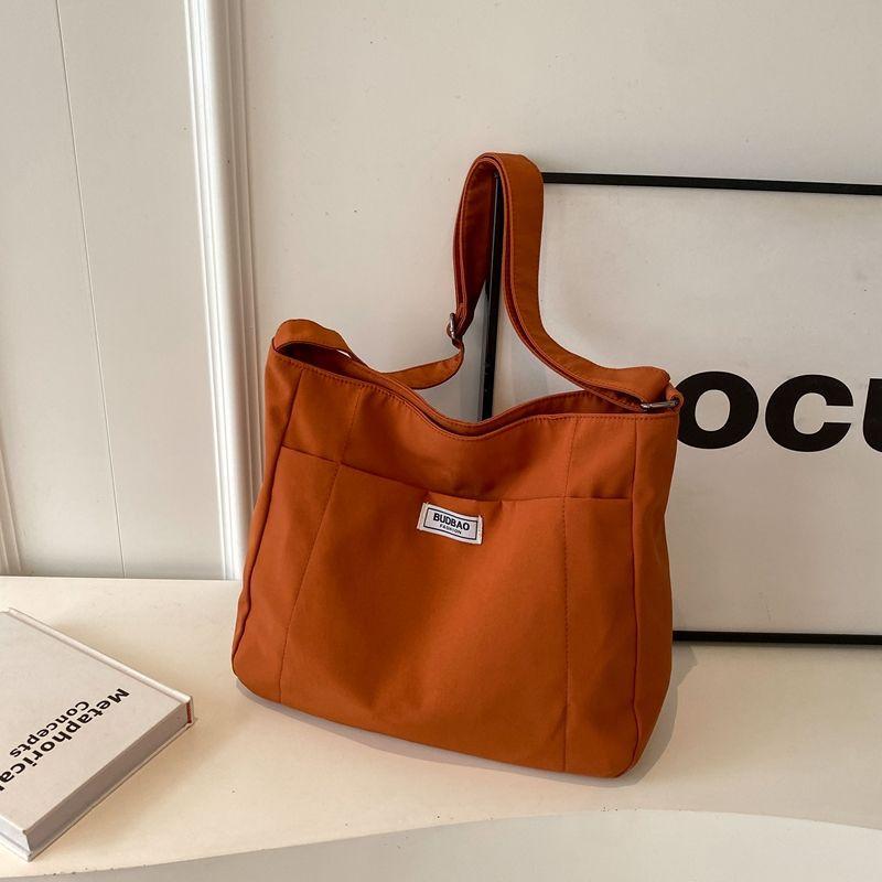 High-value pastoral canvas big bag, popular large-capacity shoulder messenger bag, lazy wind going out backpack