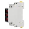 3 Phase DIN Rail Ammeter LED Digital Display High Accuracy Amp Meter with 3 Sensors AC80‑500V 1‑100A