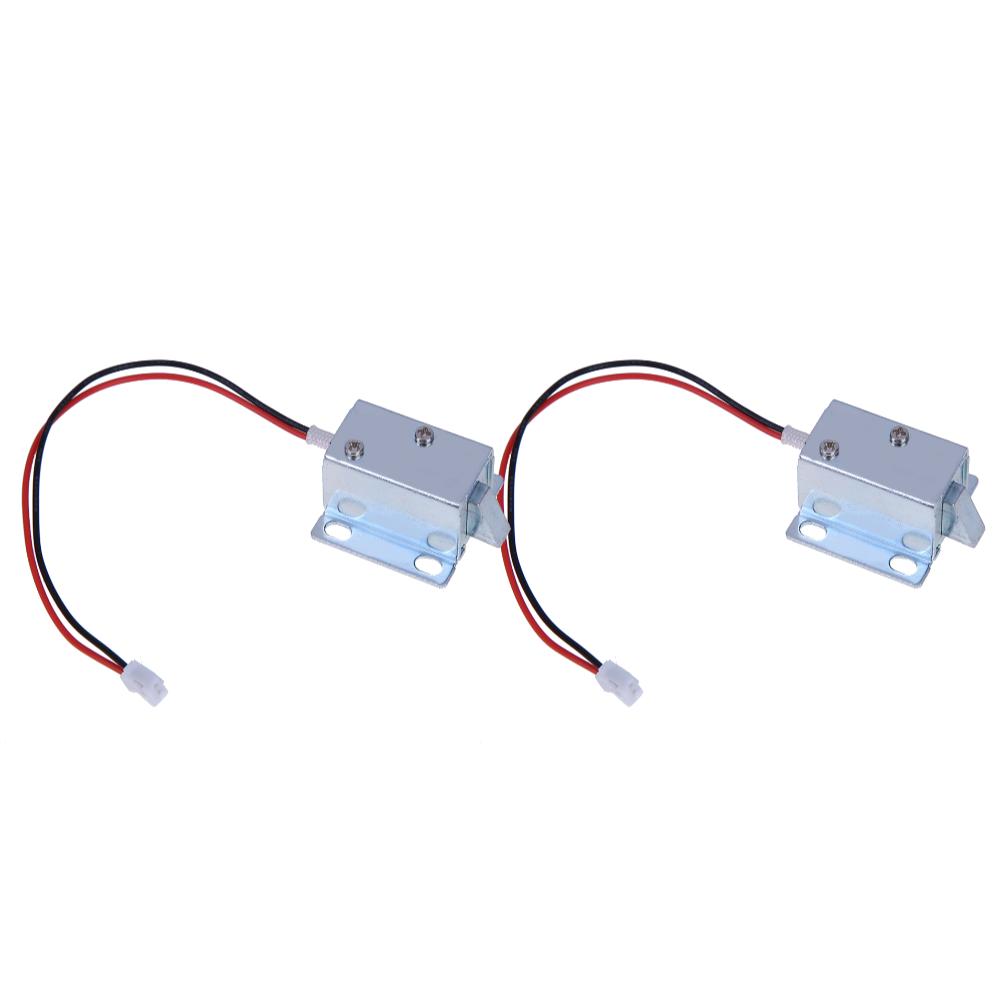 DC 12V Electric Solenoid Lock Anti-vibration Electric Bolt Lock Low Power Consumption Anti-skidding for Schools Factories Banks