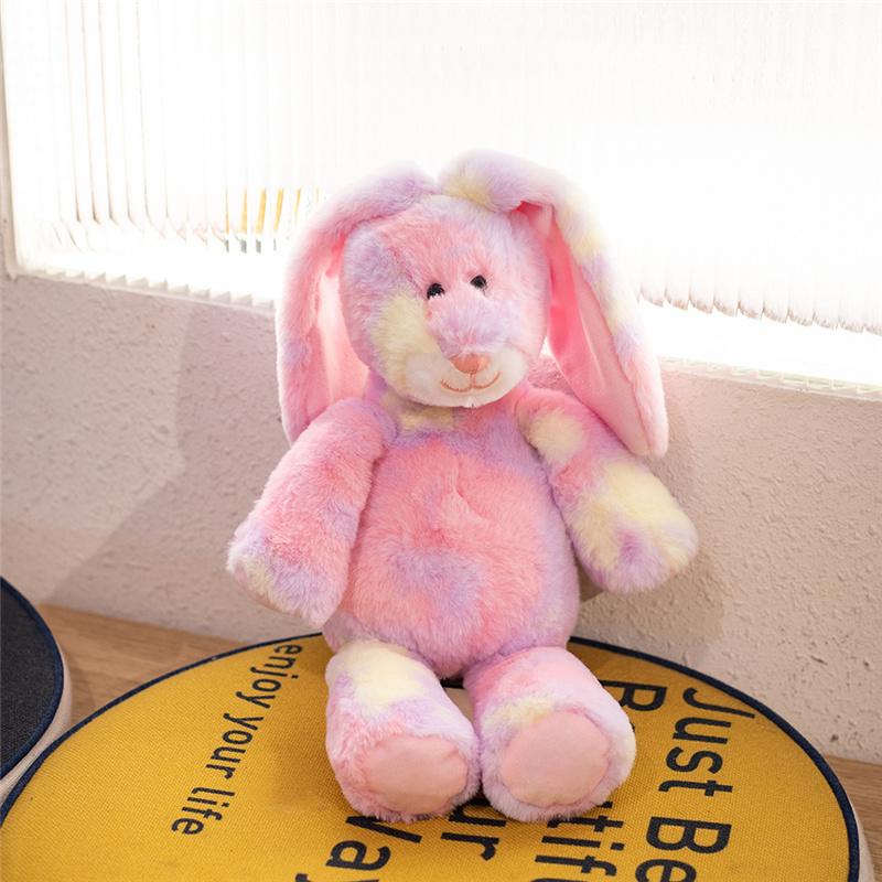 Fantastische Regenboog Kleurrijke Pluche Eenhoorn Pluche Speelgoed Knuffeldieren Beer Konijn Kat Zachte Pop Kinder Speelgoed Verjaardag Kerstcadeau about 35cm