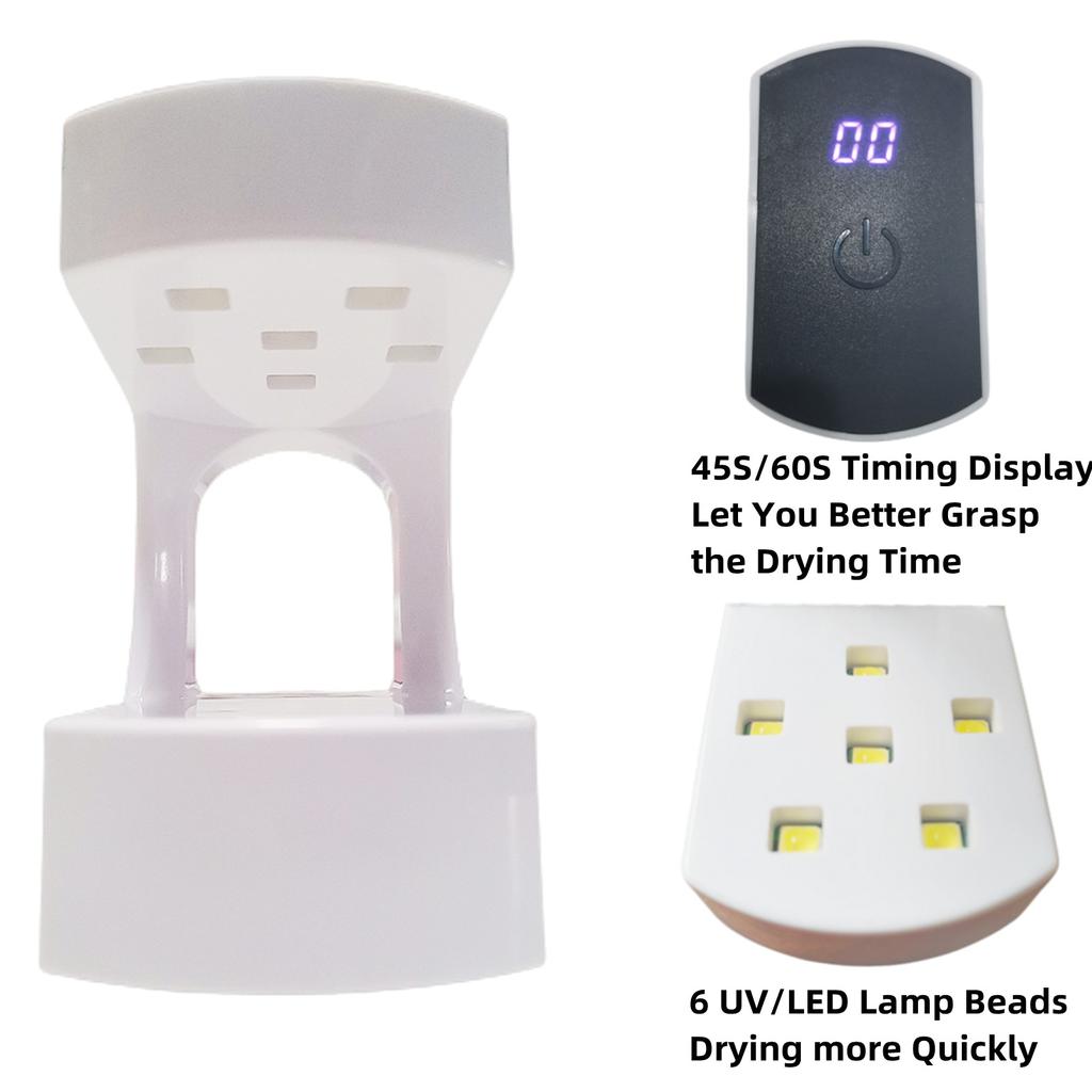 Mini-LED-Nagellampe, 24 W UV-Licht für Nägel mit Timer, UV-Lampe für Gelnägel, Quicky-Dry-Nagellicht, tragbarer USB-Nageltrockner für Tr