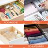 Versatile Use Drawer Dividers Set Expandable Organizers for Efficient Storage Includes Double Sided Tape Strips
