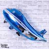 Alien Aircraft Aluminum Foil Balloon - Large Passenger Jet Shape for Kids' Birthday Party