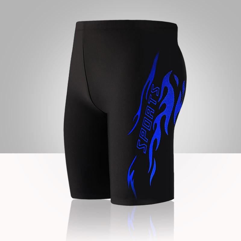 Mens Quick-Dry Training Swim Trunks Pool Gym Swimming Diving Spa Sports 5/8 Length Compression Fit