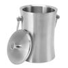 4 Piece Waist Shaped Double Wall Ice Bucket Double Wall Insulated Champagne Wine Cooler Hotel