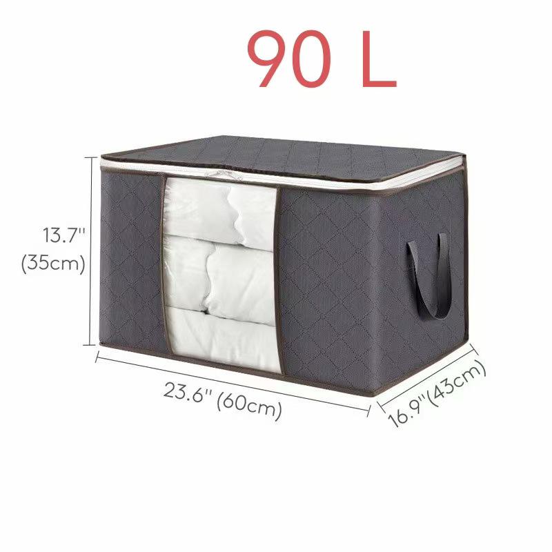 Quilt Storage Bag: Non-Woven Organizer for Clothes, Moving, and Luggage.