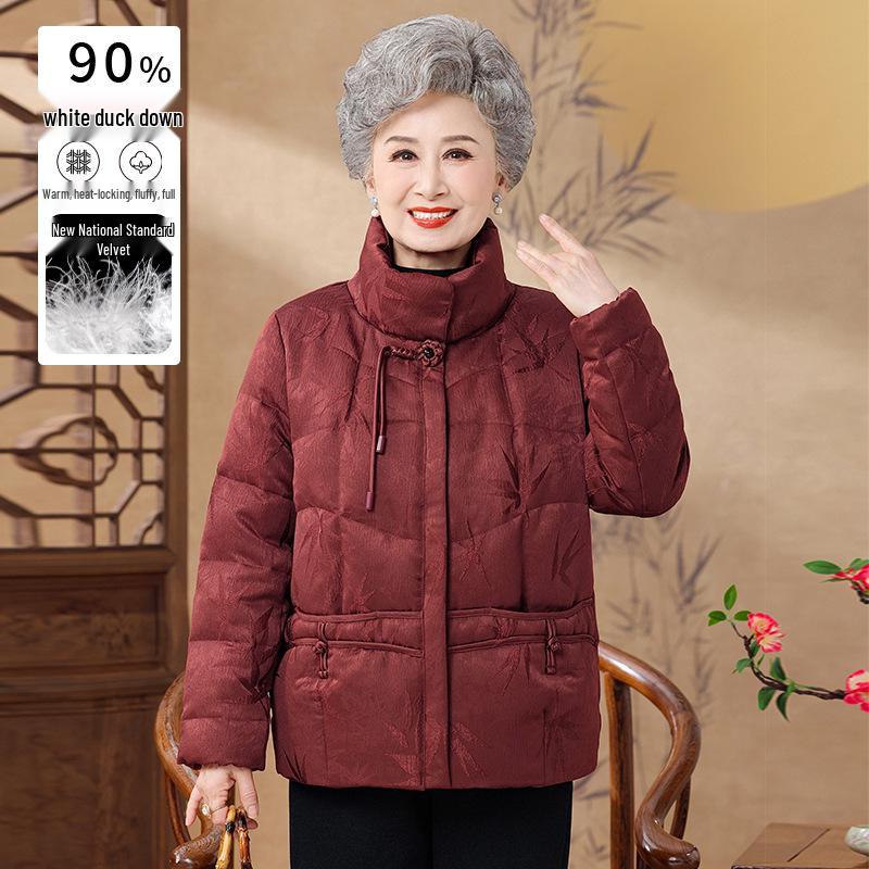 Stilvolle Winter Daunenjacke für Frauen mittleren Alters und ältere Frauen