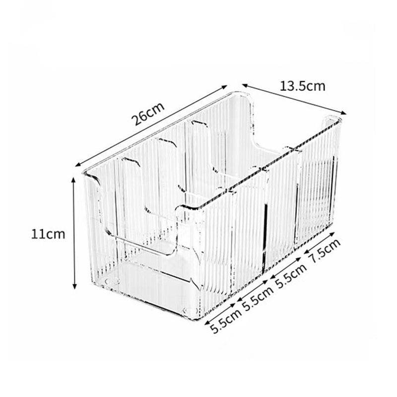 

Belt Organizer Box Large Capacity Belt Organizer Rack with 4pcs Detachable Clear Tie and Belt Plastic Display Case for Men Women