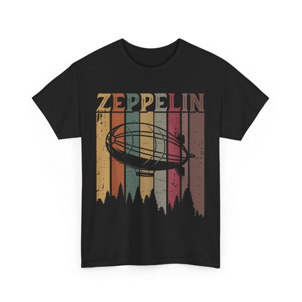 Ретро Цеппелин 70-е 80-е Дирижабль Аэростат Цепелин Зепплин Футболка Унисекс Футболка L