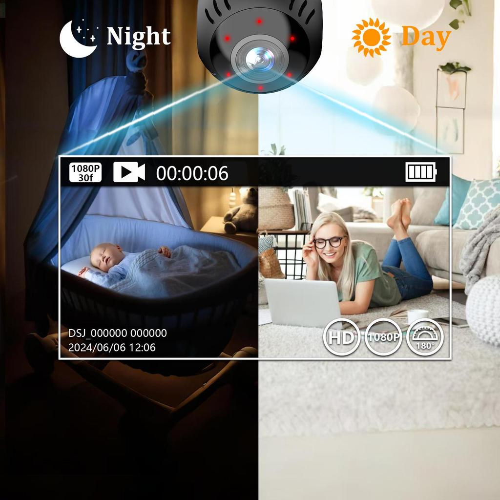 L30 HD Panoramic Smart WiFi Surveillance Camera with Remote Playback