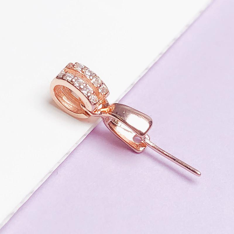 Button Pendant Buckle Head, Hollow Support Necklace Ring Accessories, Connecting Buckle, Melon Seed Buckle, Clip