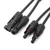 1 Pair Y Branch Connector Solar Panel Adapter Cable Splitter
