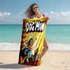 1pc DogMan1 Beach Towel, Comfortable and Thick, and Swimming/Bath/Picnic/Camping Towel, Suitable for Seaside Beaches