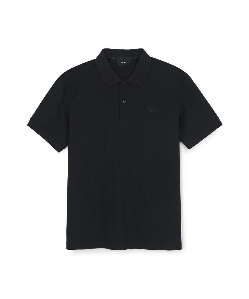 Emelbi Basic Comfortable Fit Collared T-Shirt Ny (Black)