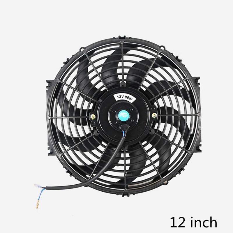 12 80w High Power Electric Car Engine Radiator Cooling Fan 12V